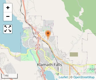 Map of Klamath Basin Behavioral Health