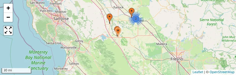 Related schools map