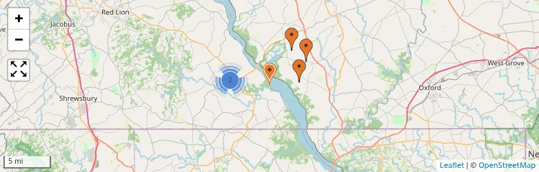 Related schools map