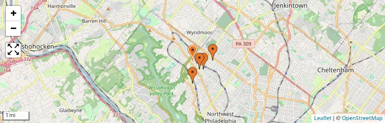 Related schools map