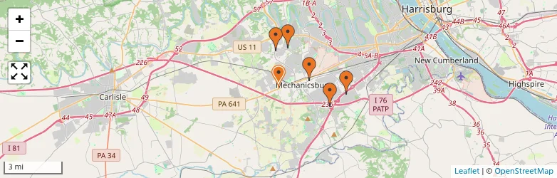 Related schools map