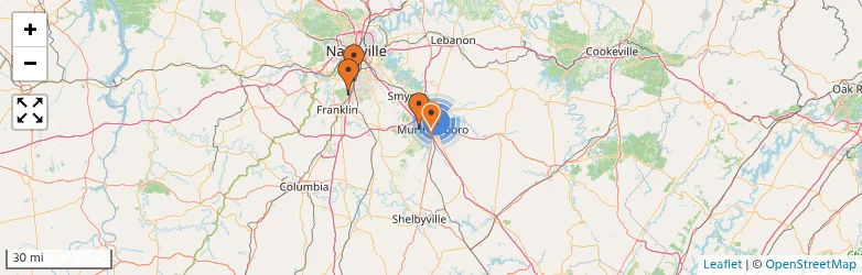 Related schools map