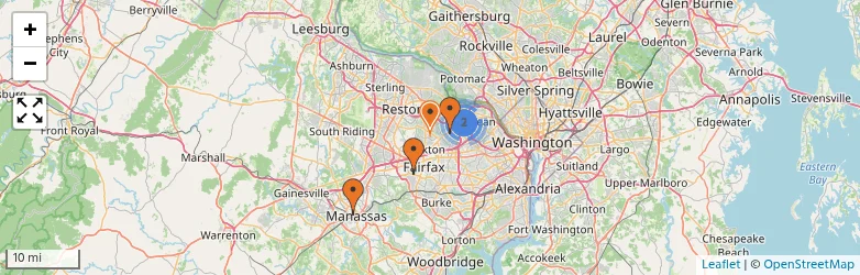 Related schools map