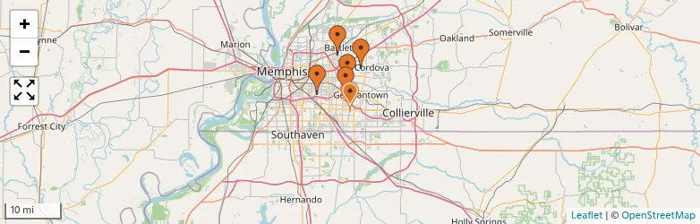 Related schools map