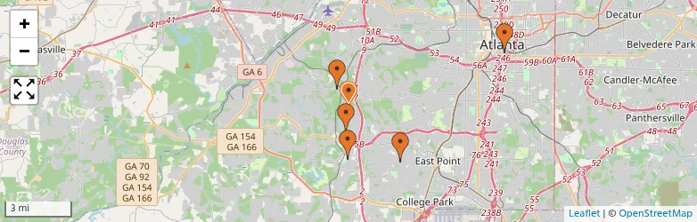 Related schools map