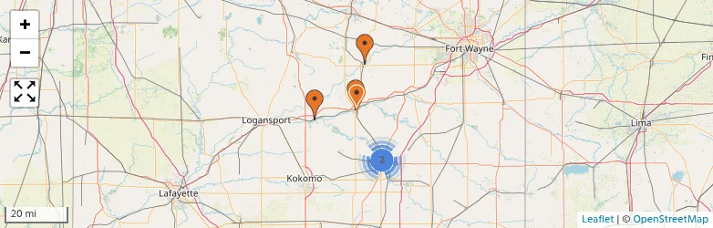 Related schools map