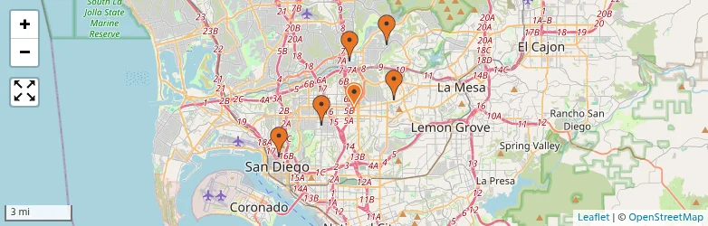 Related schools map