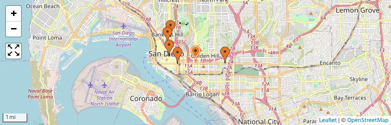 Related schools map
