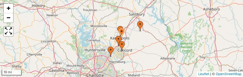Related schools map