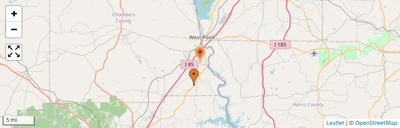 Related schools map