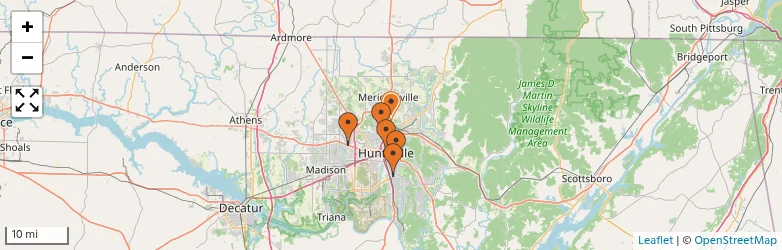 Related schools map