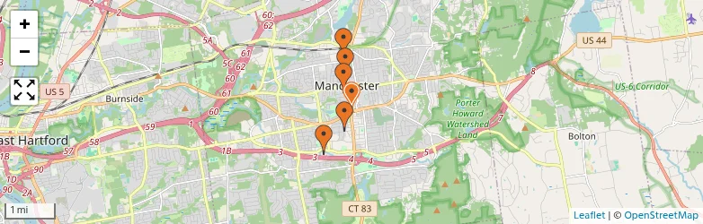 Related schools map