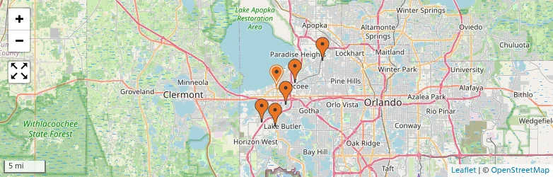 Related schools map