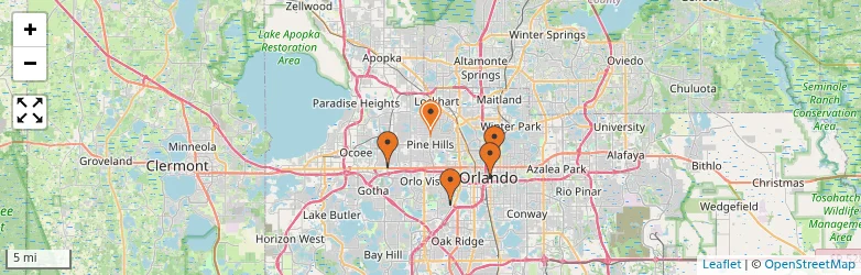 Related schools map