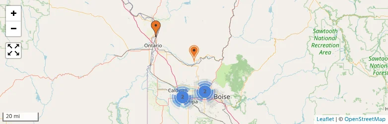 Related schools map