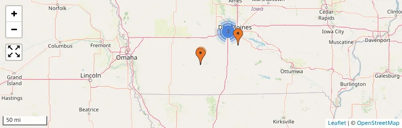 Related schools map