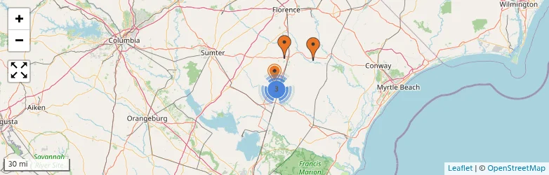 Related schools map