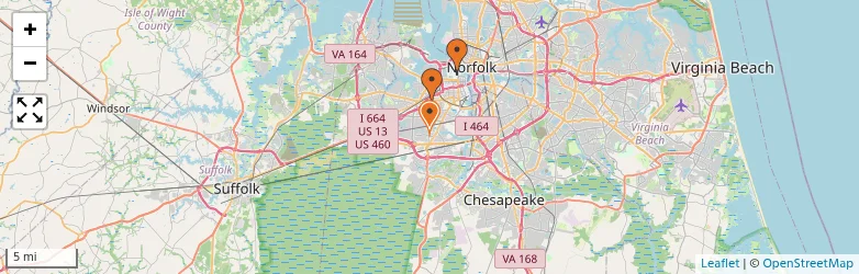Related schools map