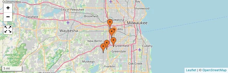 Related schools map
