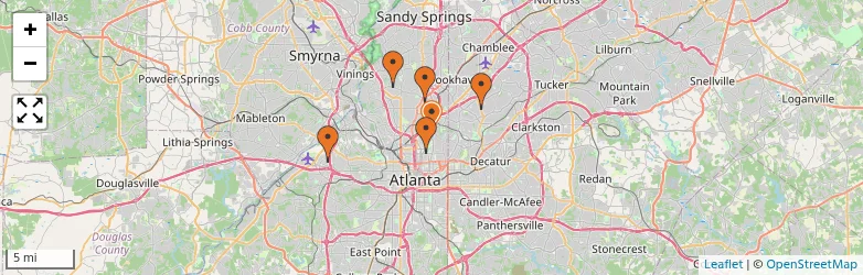 Related schools map