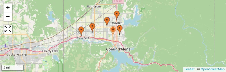 Related schools map