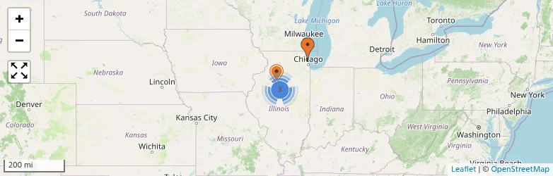 Related schools map