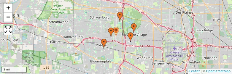 Related schools map