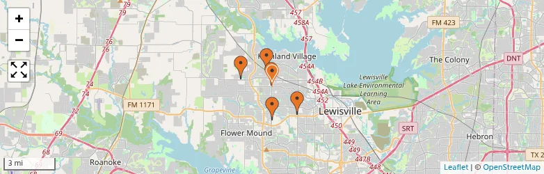 Related schools map