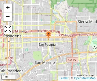 Map of Pasadena Towne & Country School