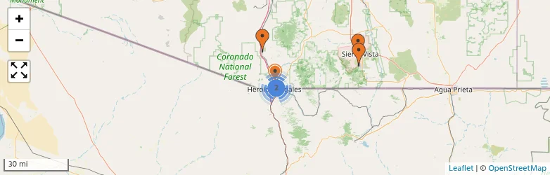 Related schools map