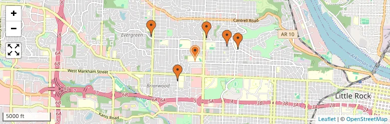 Related schools map