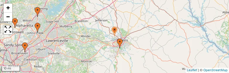Related schools map