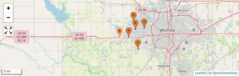 Related schools map