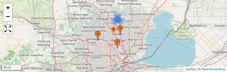 Related schools map