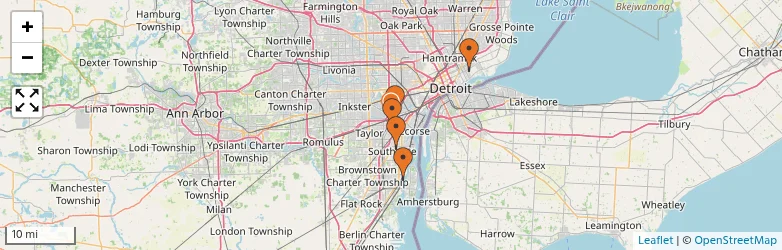 Related schools map