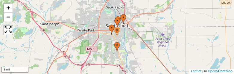 Related schools map