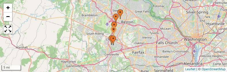 Related schools map