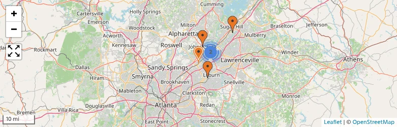 Related schools map