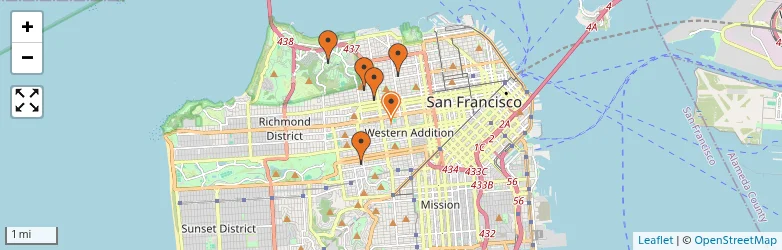 Related schools map