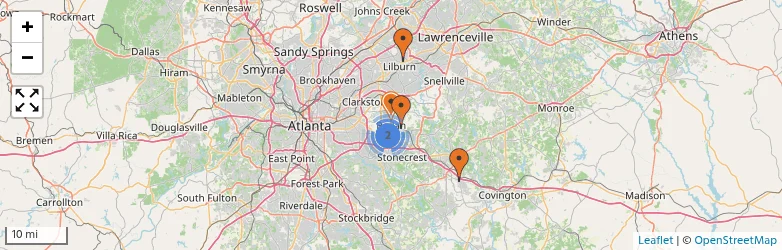 Related schools map