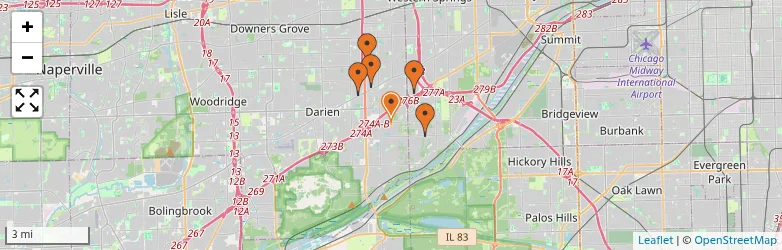 Related schools map
