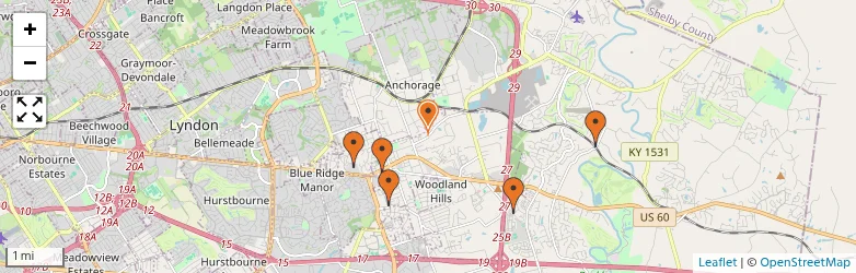 Related schools map