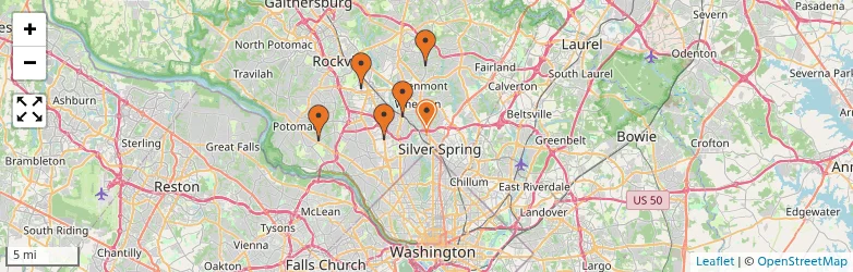 Related schools map