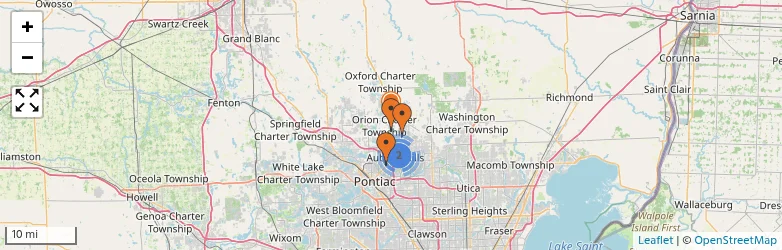 Related schools map