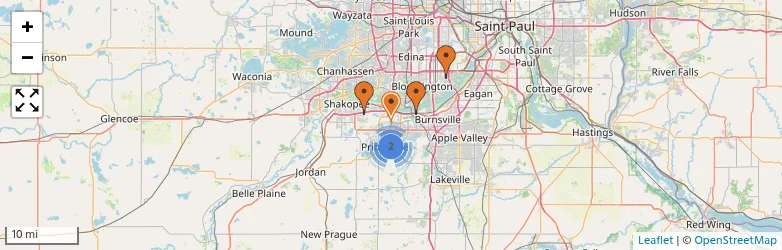 Related schools map