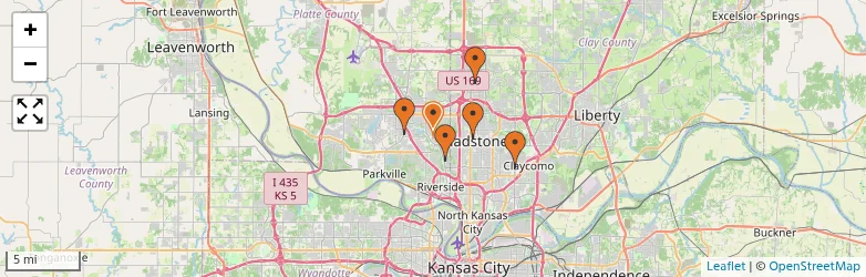 Related schools map