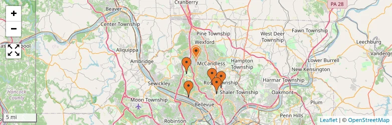 Related schools map