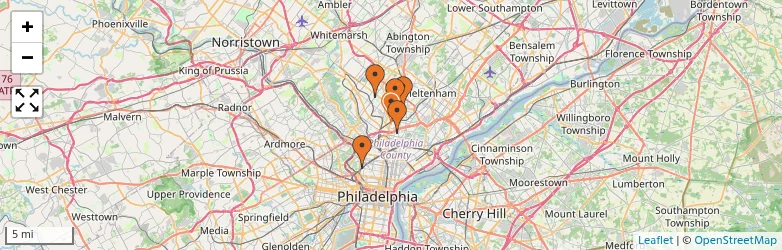 Related schools map