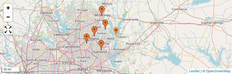 Related schools map