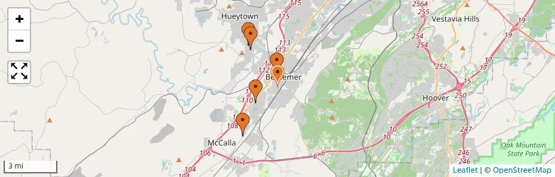 Related schools map